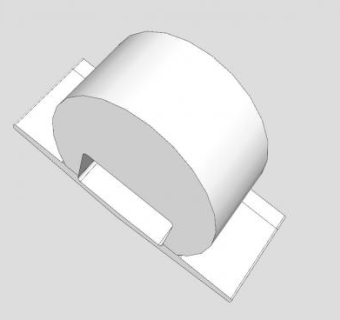 冲水装置的五金板SU模型下载_sketchup草图大师SKP模型
