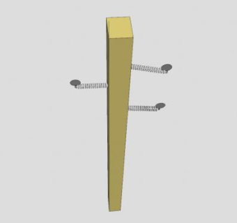 方形三线电线杆SU模型下载_sketchup草图大师SKP模型