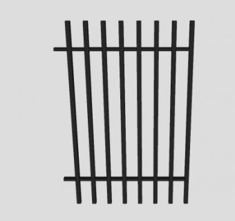 铁珊栏围栏SU模型下载_sketchup草图大师SKP模型