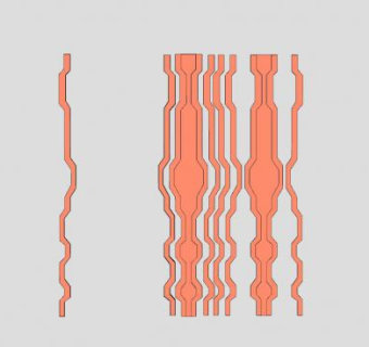 现代镶接式条状隔断SU模型下载_sketchup草图大师SKP模型