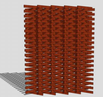 紫檀木镂空屏风下载_sketchup草图大师SKP模型