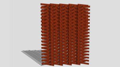 紫檀木镂空屏风下载_sketchup草图大师SKP模型