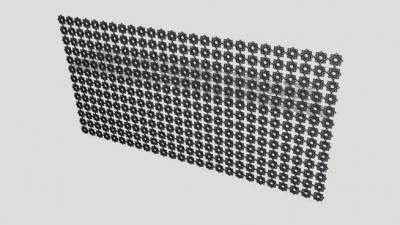 镂空花纹图案屏风SU模型下载_sketchup草图大师SKP模型