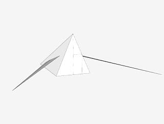 几何形状简易太空船SU模型下载_sketchup草图大师SKP模型