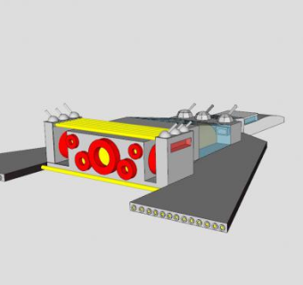三角翼太空船舰SU模型下载_sketchup草图大师SKP模型