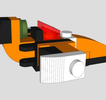 单座驾驶舱飞机SU模型下载_sketchup草图大师SKP模型