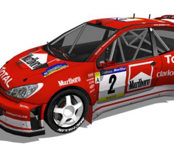 WRC赛车的SU模型设计_su模型下载 草图大师模型_SKP模型