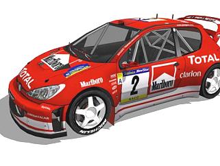 WRC赛车的SU模型设计_su模型下载 草图大师模型_SKP模型