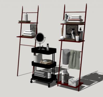 卫生间软装SU模型下载_sketchup草图大师SKP模型