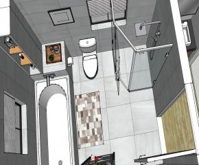 现代室内卫生间SU模型下载_sketchup草图大师SKP模型