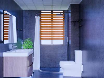 现代简约卫生间组合SU模型下载_sketchup草图大师SKP模型