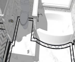 现代风格简约装修卫生间SU模型下载_sketchup草图大师SKP模型