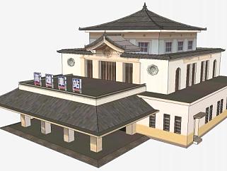 高雄火车站SU建筑模型