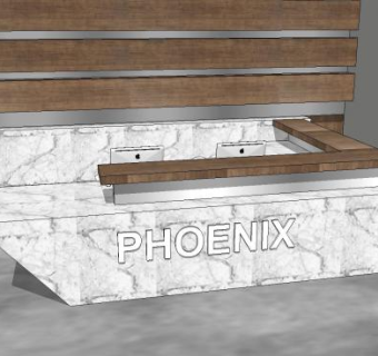 现代企业前台SU模型下载_sketchup草图大师SKP模型