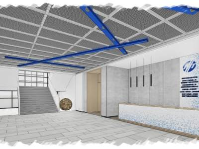 办公前台会议室展厅SU模型下载_sketchup草图大师SKP模型