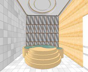 现代风格美容SPA桑拿SU模型下载_sketchup草图大师SKP模型