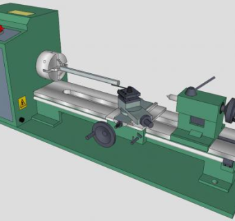 迷你小车床的SU模型_su模型下载 草图大师模型_SKP模型
