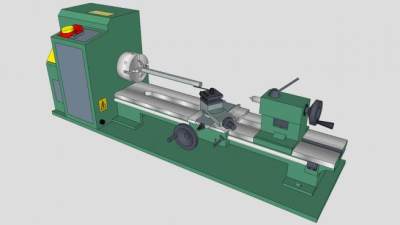迷你小车床的SU模型_su模型下载 草图大师模型_SKP模型