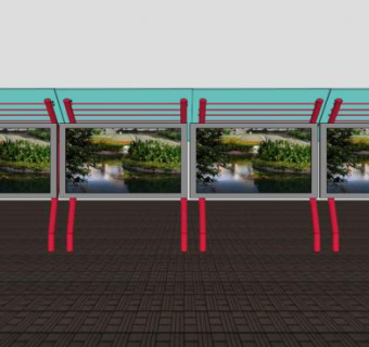 公告栏电子屏幕SU模型_su模型下载 草图大师模型_SKP模型