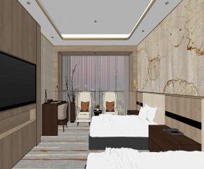 现代五星级商务酒店SU模型下载_sketchup草图大师SKP模型