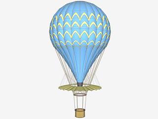 遮阳棚热气球SU模型下载_sketchup草图大师SKP模型