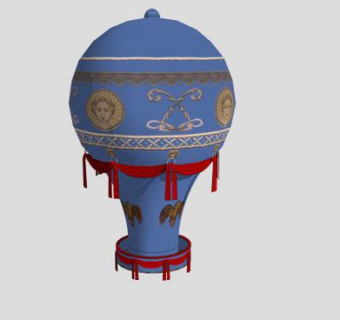 蒙哥菲耶热气球SU模型下载_sketchup草图大师SKP模型