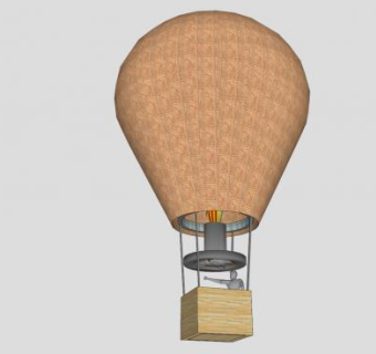 加热装置热气球SU模型下载_sketchup草图大师SKP模型