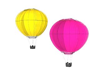 双纯色热<em>气球</em>SU模型下载_sketchup草图大师SKP模型