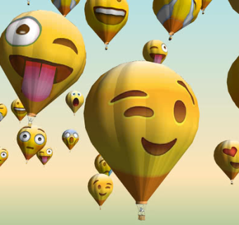 emoji表情包热气球SU模型下载_sketchup草图大师SKP模型