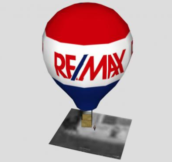 REMAX三色热气球SU模型下载_sketchup草图大师SKP模型