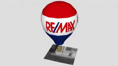 REMAX三色热气球SU模型下载_sketchup草图大师SKP模型