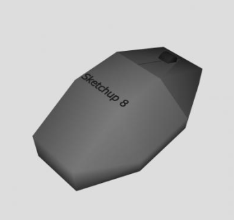 简易鼠标器SU模型下载_sketchup草图大师SKP模型