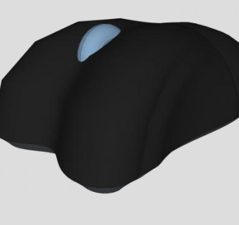 简易的办公鼠标器SU模型下载_sketchup草图大师SKP模型