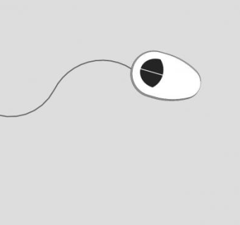 有线鼠标器SU模型下载_sketchup草图大师SKP模型