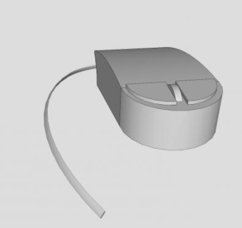 家用有线鼠标SU模型下载_sketchup草图大师SKP模型