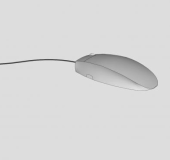 办公有线鼠标SU模型下载_sketchup草图大师SKP模型