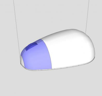简单的鼠标SU模型下载_sketchup草图大师SKP模型