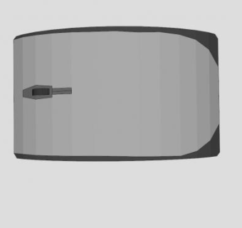 电脑无线鼠标器SU模型下载_sketchup草图大师SKP模型
