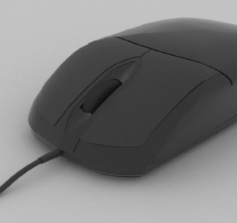 有线光学鼠标SU模型下载_sketchup草图大师SKP模型