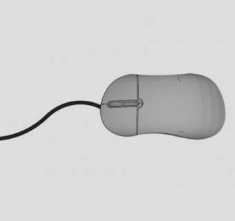 有线光学鼠标器SU模型下载_sketchup草图大师SKP模型