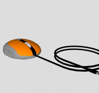 USB线滚轮鼠标SU模型下载_sketchup草图大师SKP模型