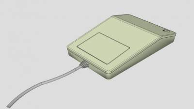 苹果台式总线鼠标SU模型下载_sketchup草图大师SKP模型