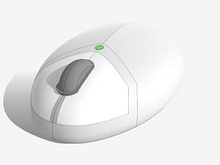 无线计算机鼠标SU模型下载_sketchup草图大师SKP模型