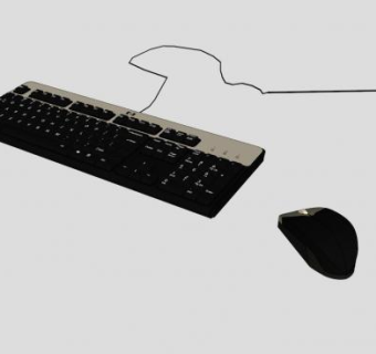 电脑键盘和鼠标SU模型下载_sketchup草图大师SKP模型