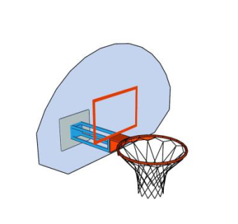 篮板和篮球框SU模型下载_sketchup草图大师SKP模型