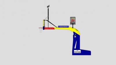 NBA篮球架SU模型下载_sketchup草图大师SKP模型