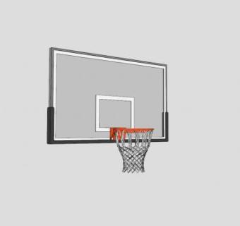 篮板球篮SU模型下载_sketchup草图大师SKP模型