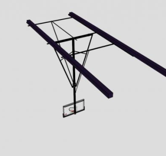 金属吊式篮球筐SU模型下载_sketchup草图大师SKP模型