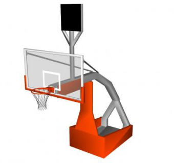 篮球比赛计分篮球架SU模型下载_sketchup草图大师SKP模型