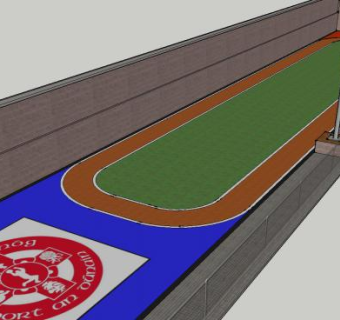 体育运动区SU模型下载_sketchup草图大师SKP模型